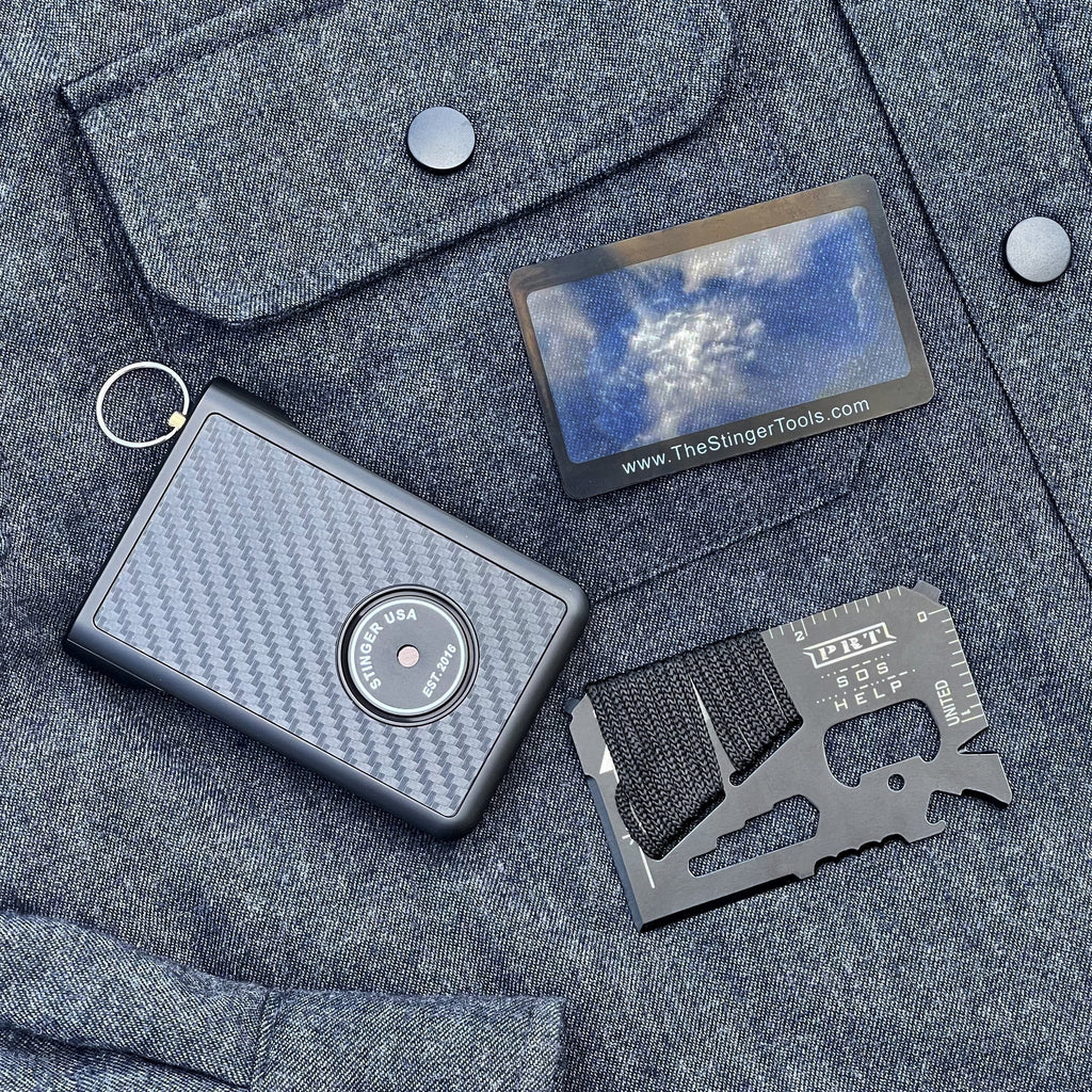 Safety Wallet With Personal Alarm Multi Functional Tool (Peony)