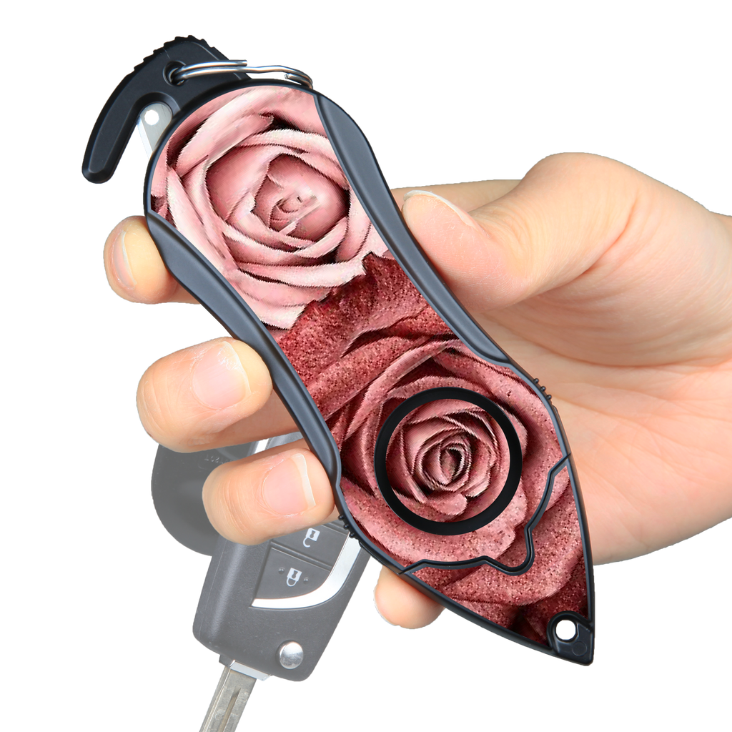Personal Alarm Keychain Safety Emergency Tool  (Twin Rose)