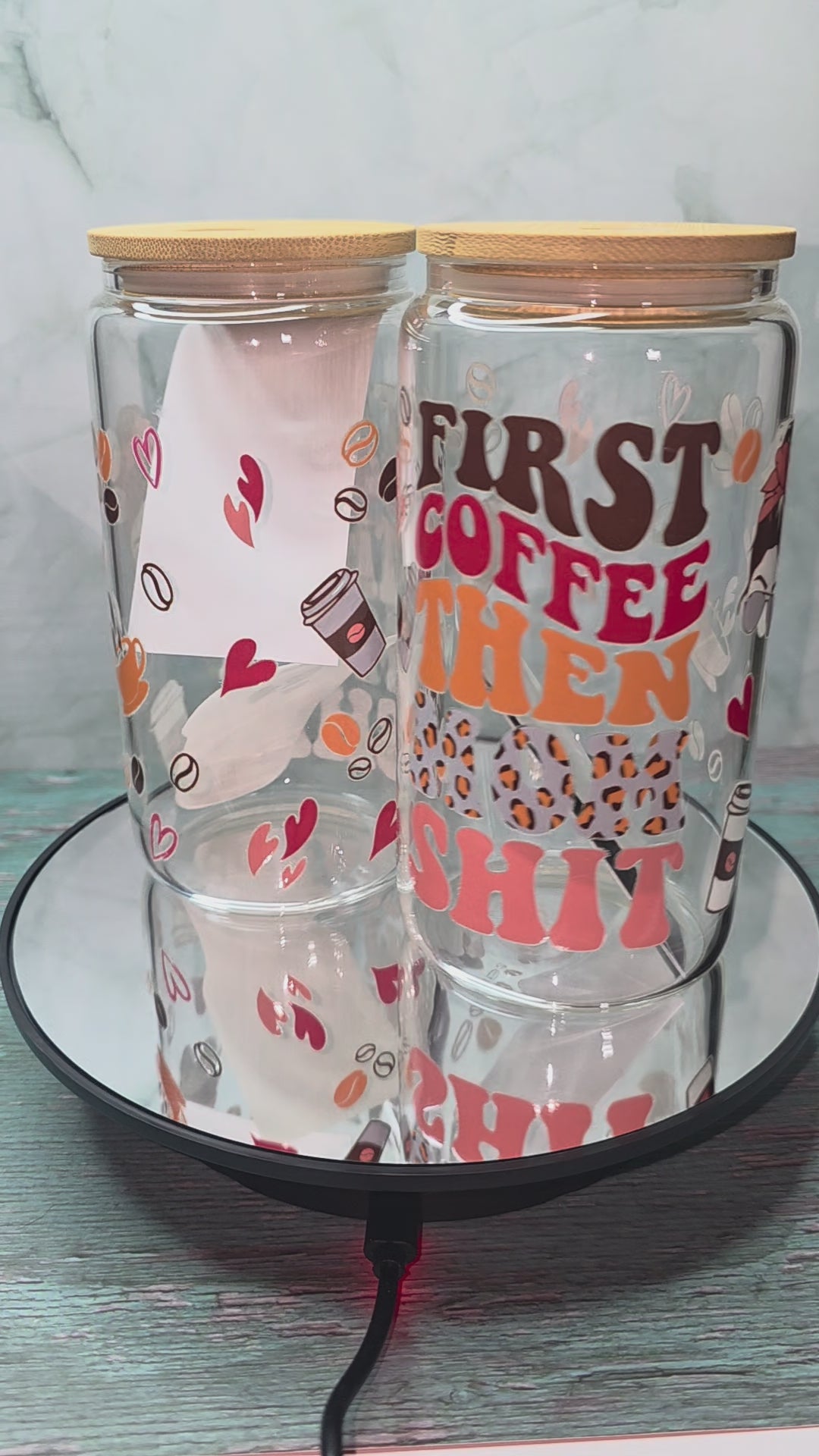 16oz Glass Single Layer Tumblers