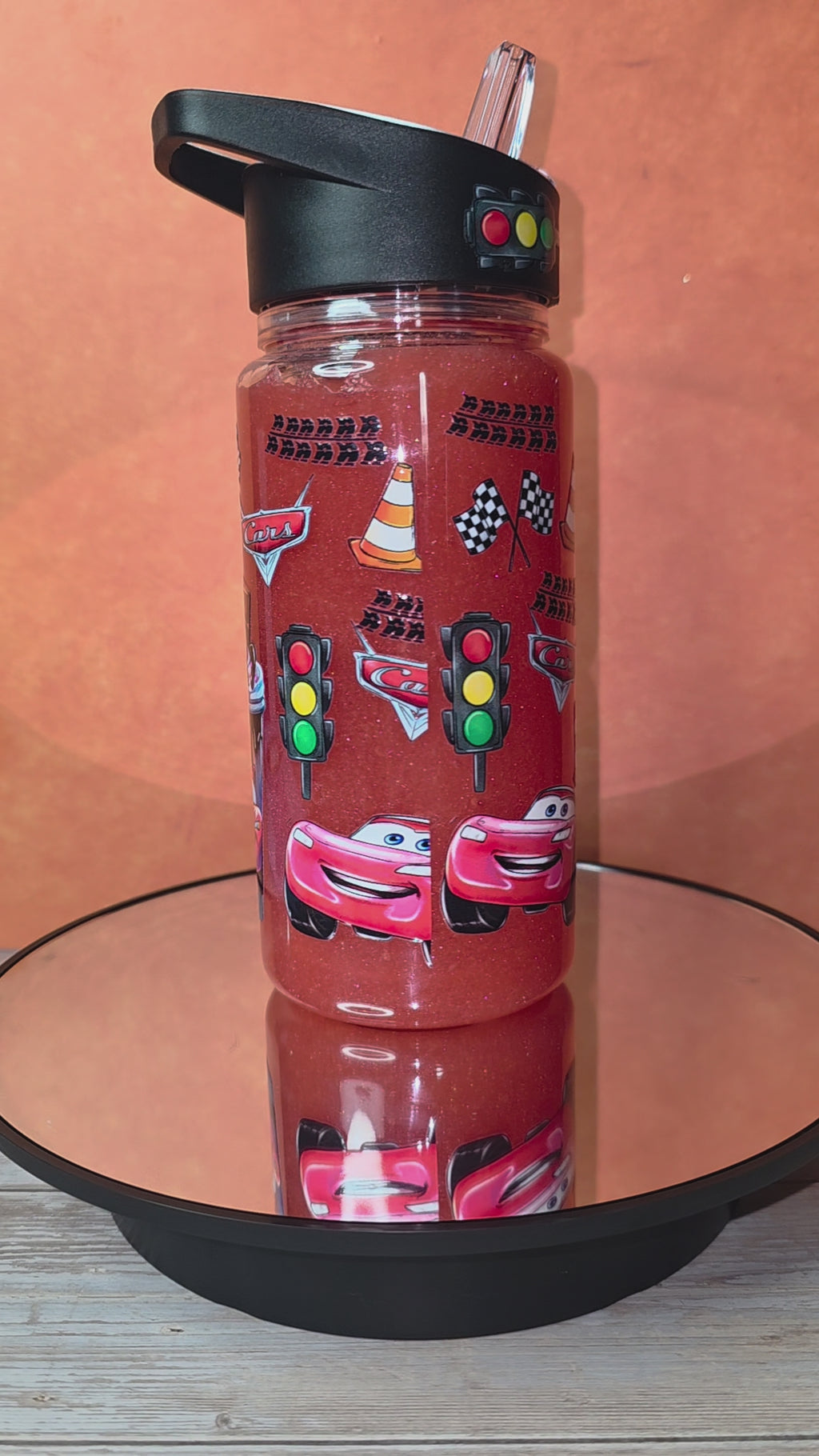 10 oz Plastic Snow Globe Tumbler for children