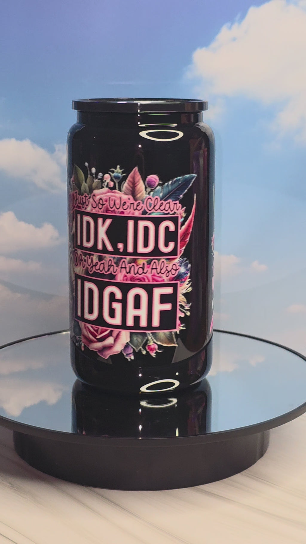 16oz Colored Glass Single Layer Tumblers