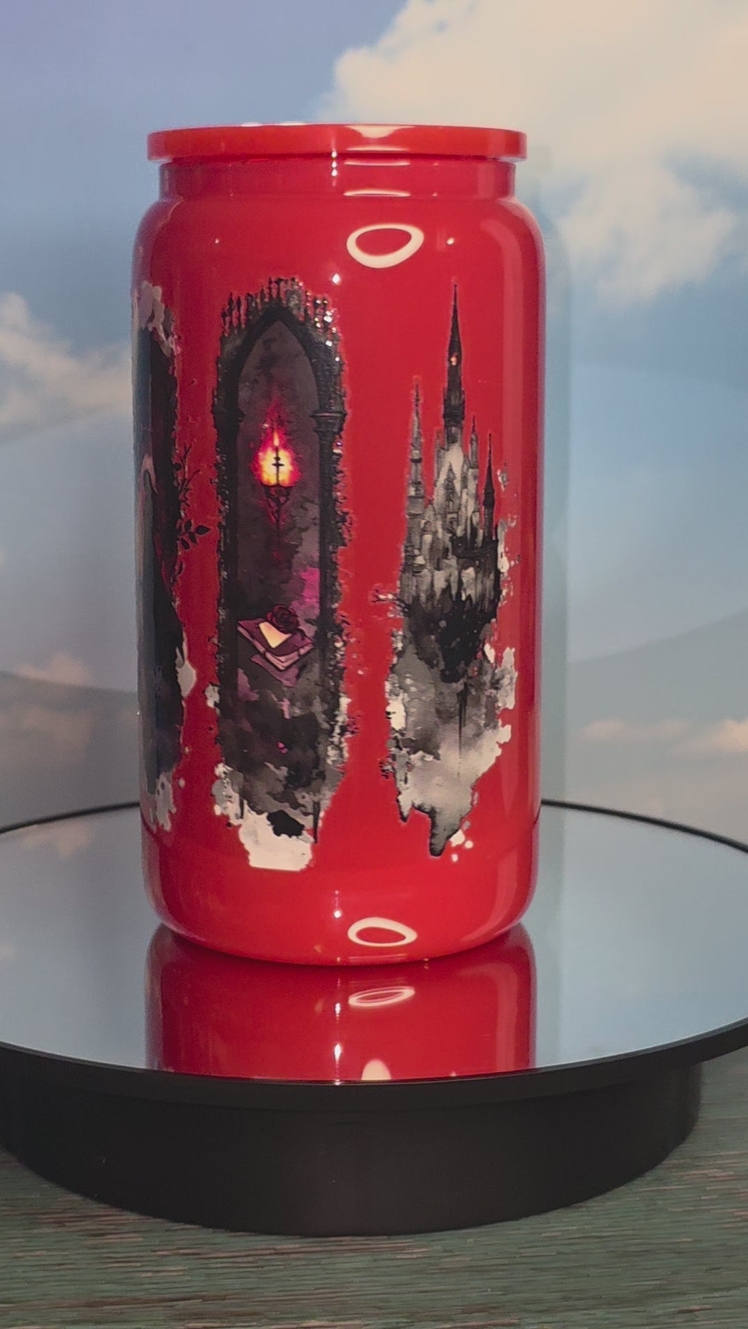 16oz Colored Glass Single Layer Tumblers