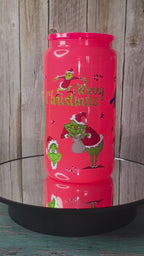 16oz Neon Colored Glass Tumblers