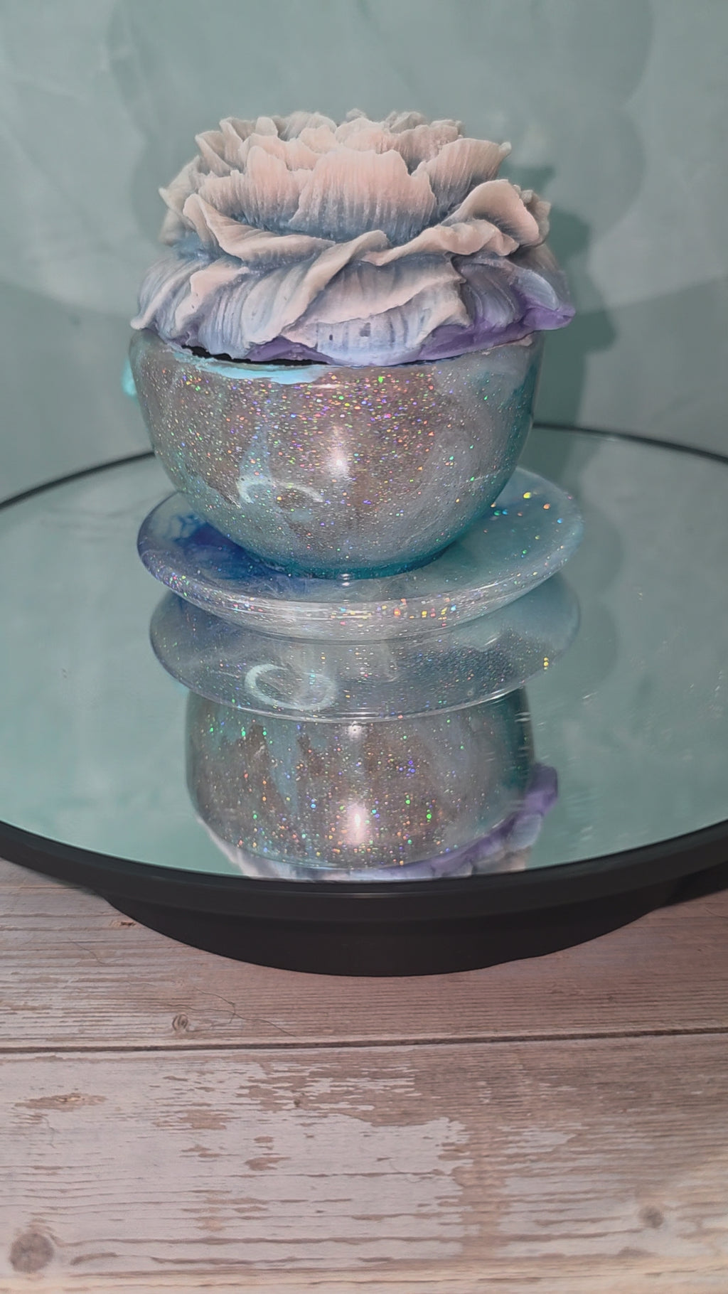 Resin Tea Cup with Candle