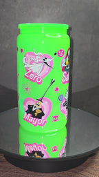16oz Neon Colored Glass Tumblers
