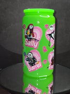 16oz Neon Colored Glass Tumblers