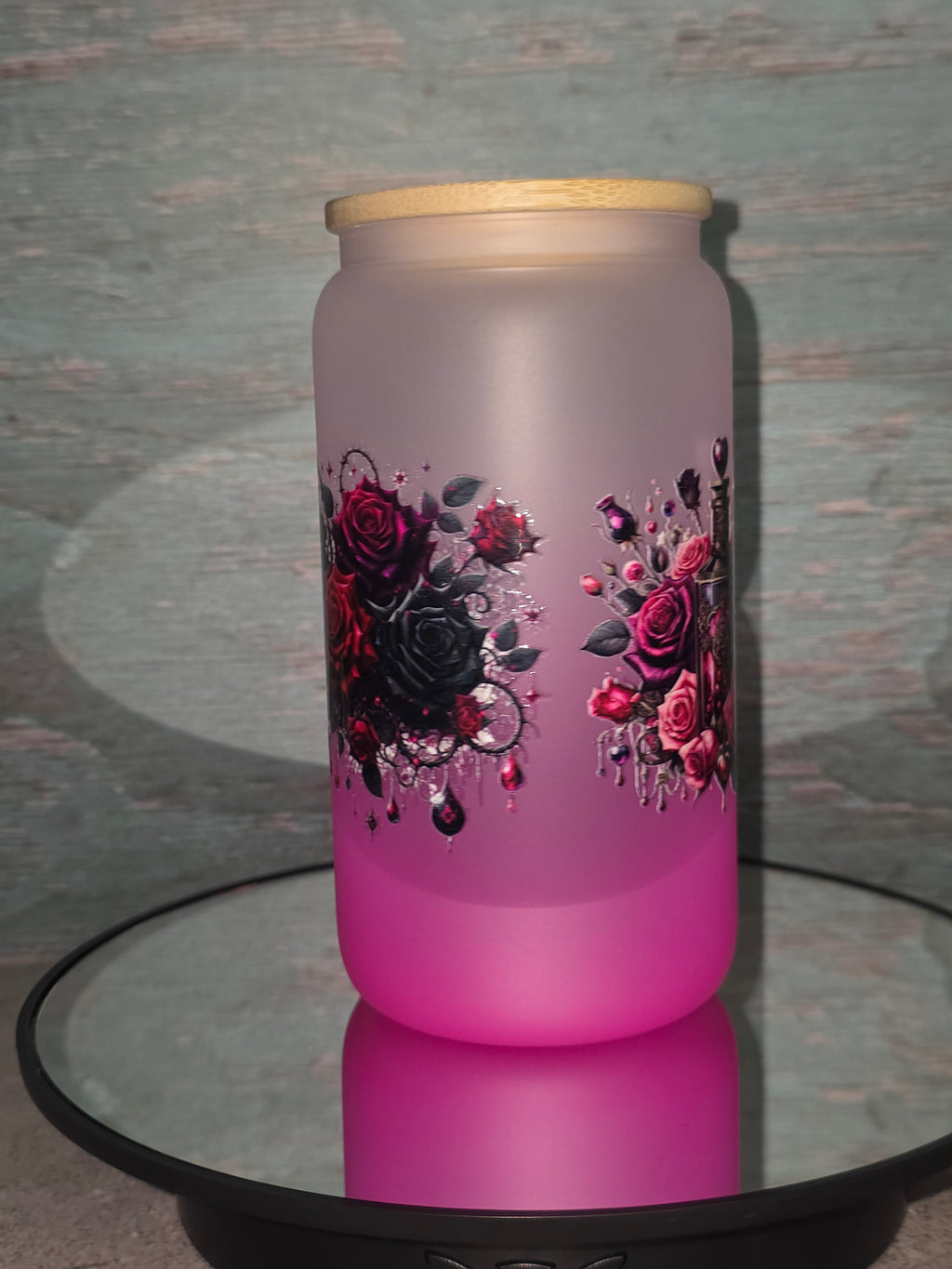 16oz Ombre Glass Tumbler