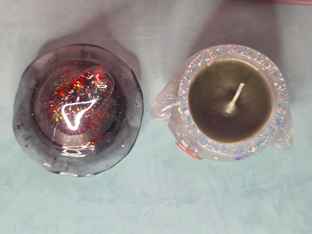 Resin Ghost Witch, Candle