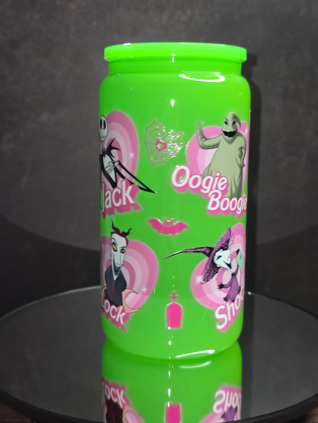 16oz Neon Colored Glass Tumblers
