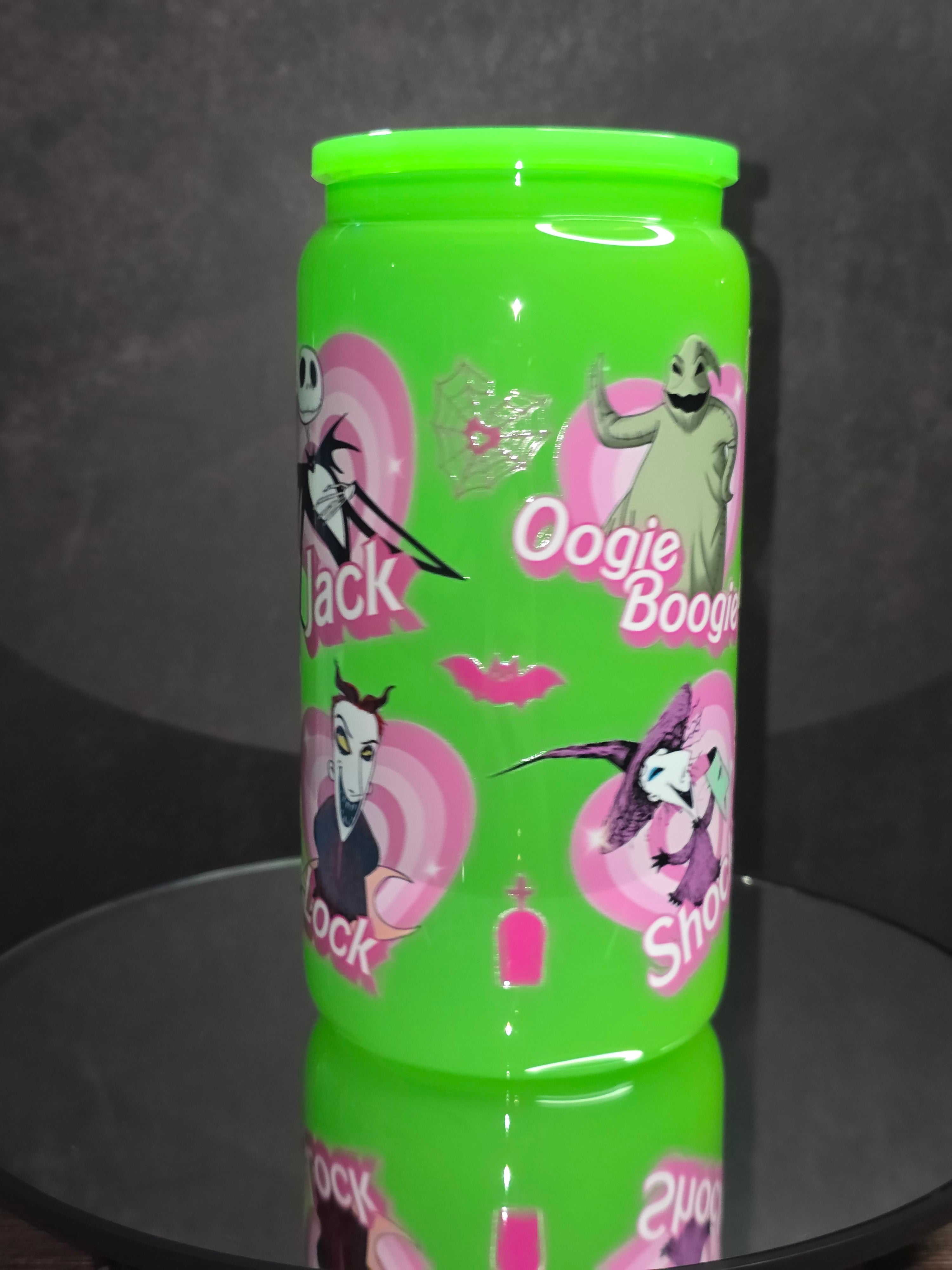 16oz Neon Colored Glass Tumblers