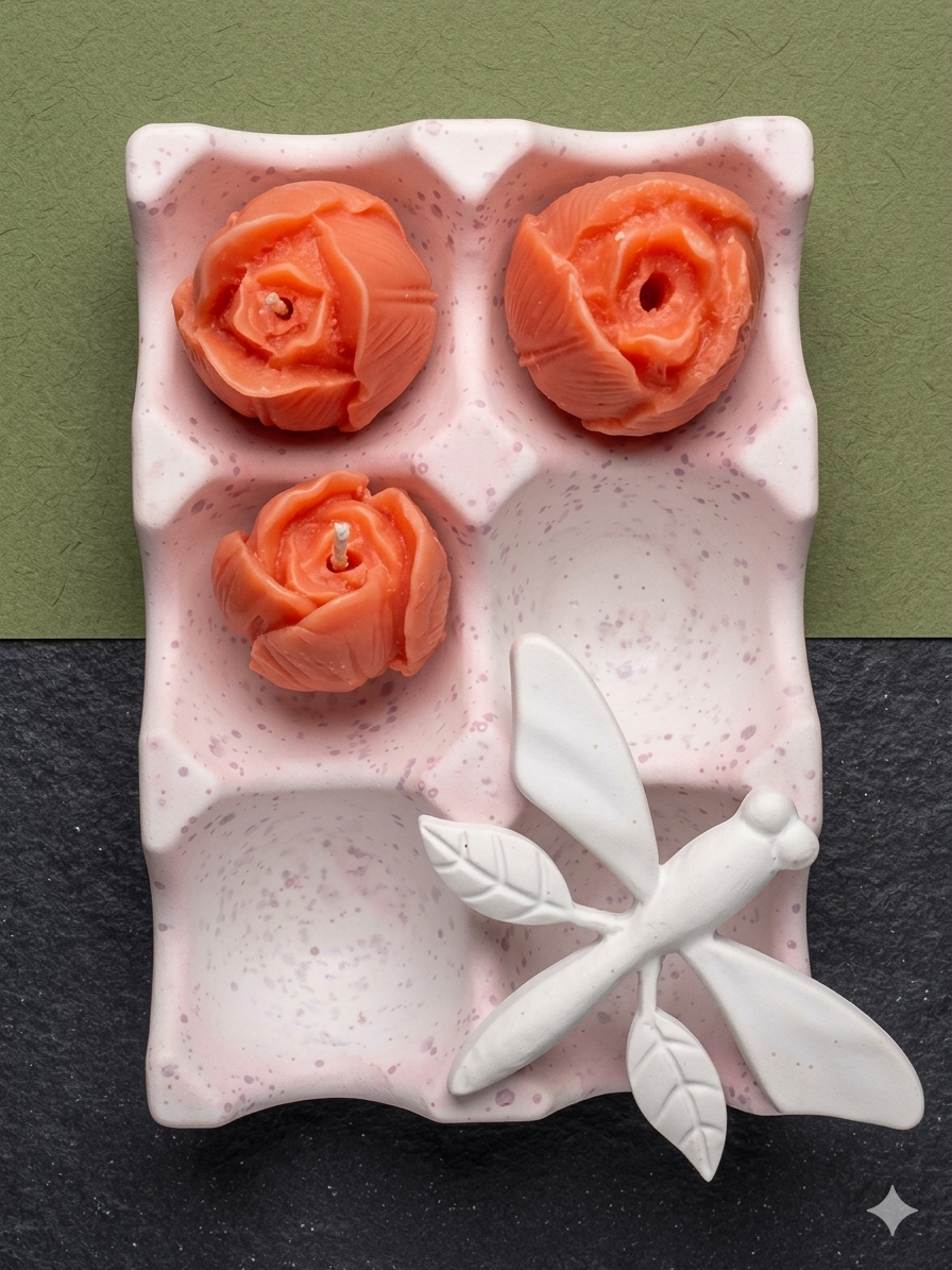 Artisan Speckled Egg Carton Display