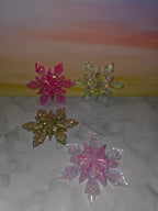 Resin Snowflake Ornament Set of 4