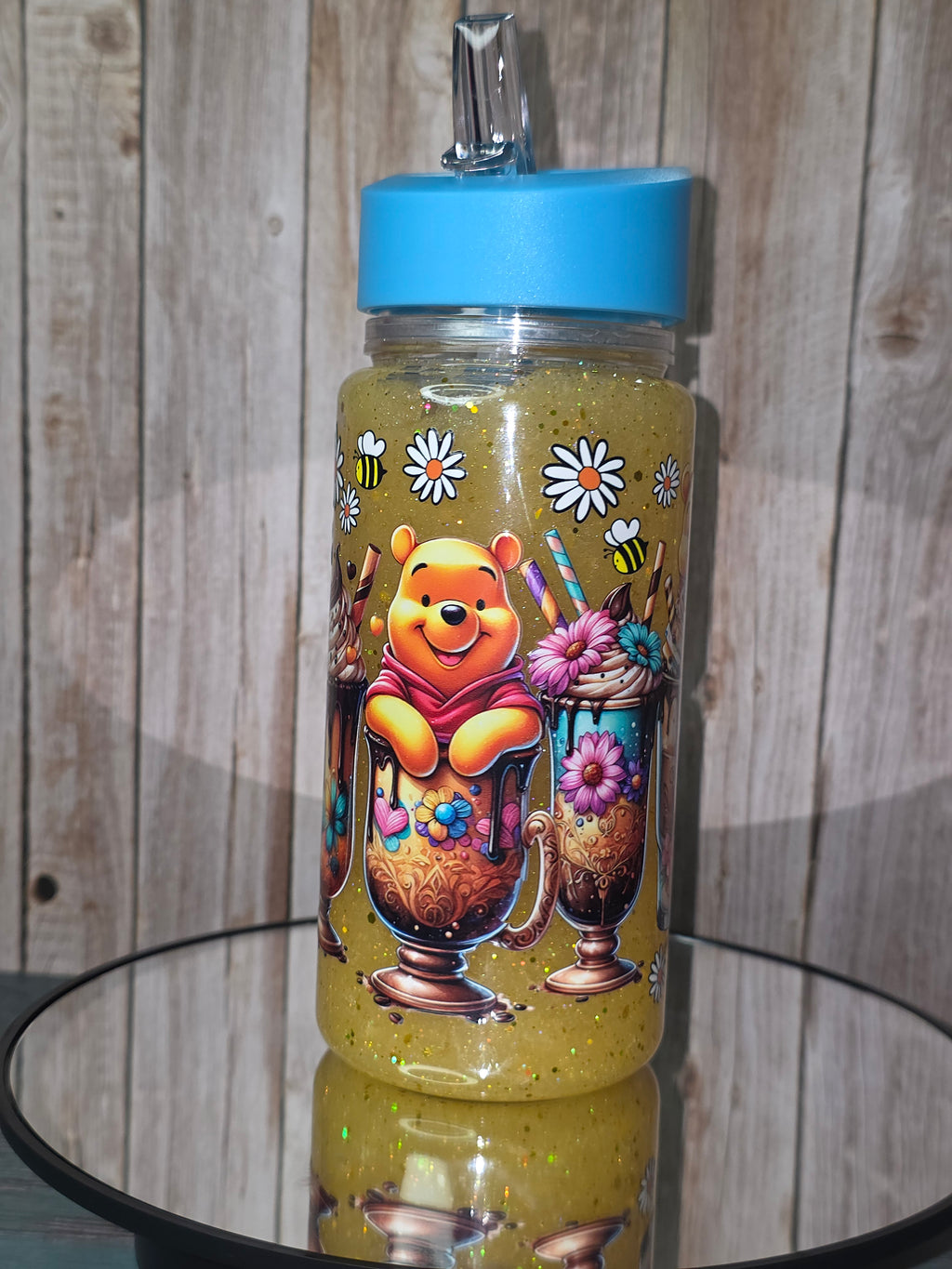 10 oz Plastic Snow Globe Tumbler for children