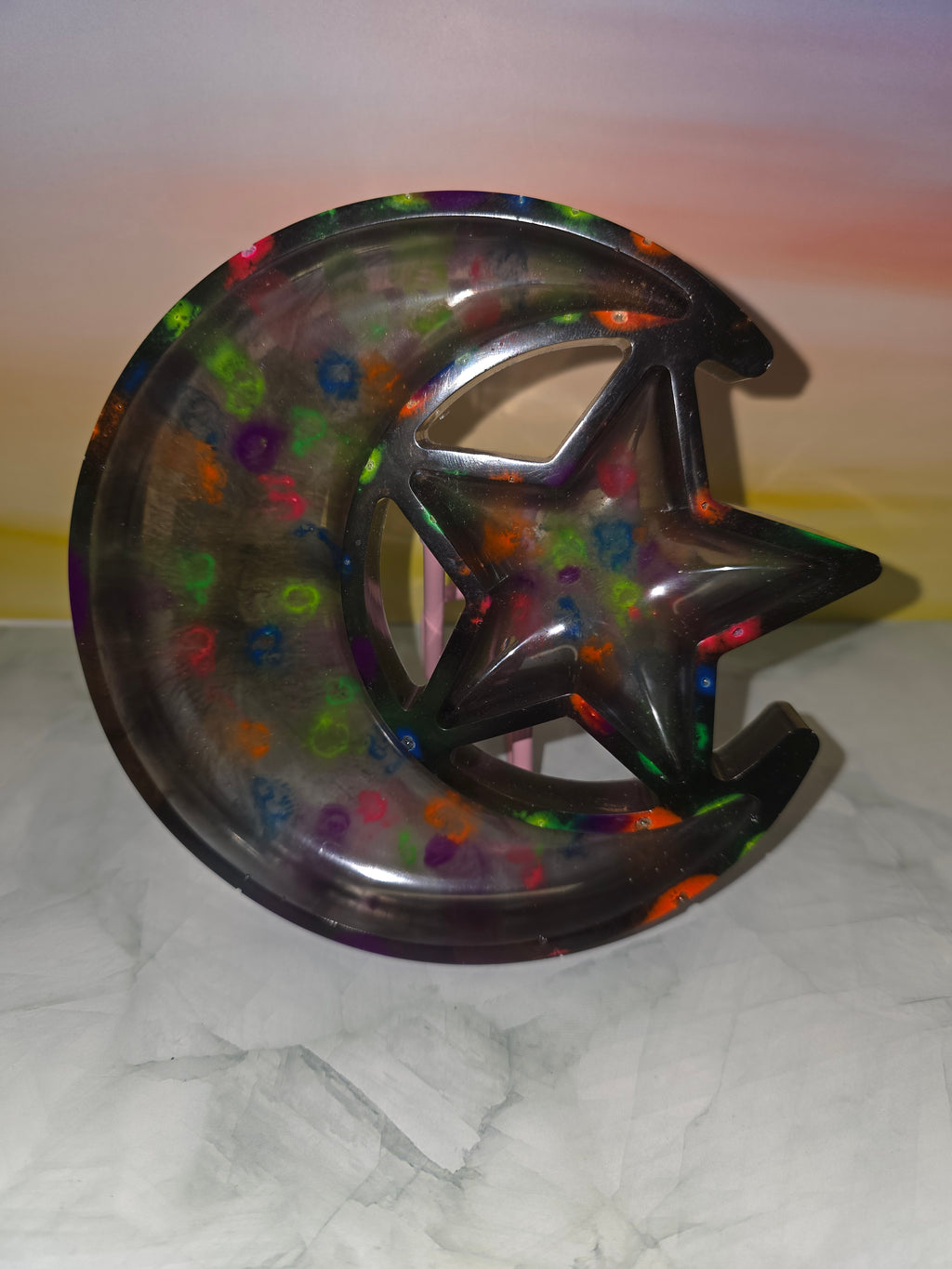 Resin Moon and Star Storage Tray