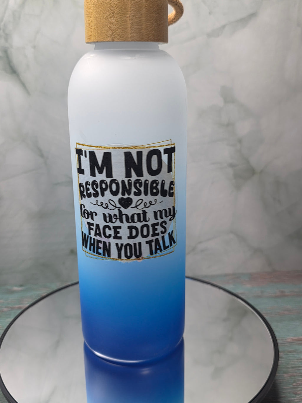 24oz Glass Ombre Tumblers