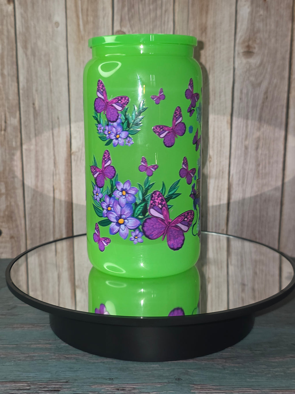 16oz Neon Colored Glass Tumblers