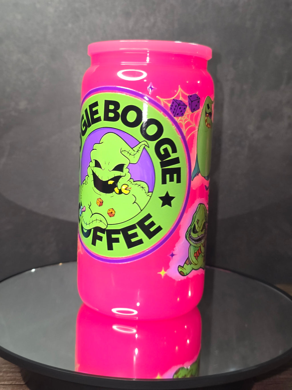 16oz Neon Colored Glass Tumblers