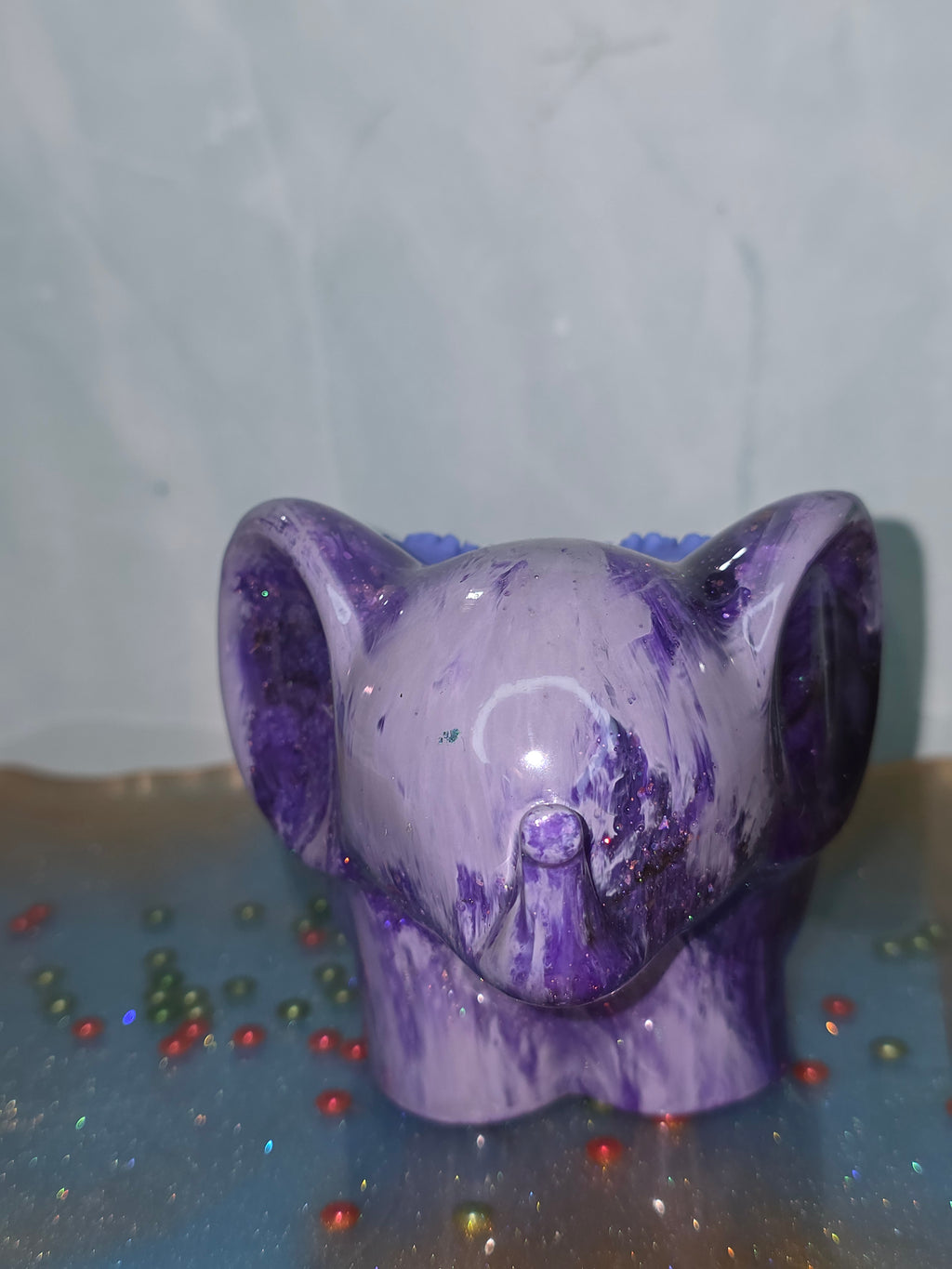 Resin Cosmic Elephant Candle