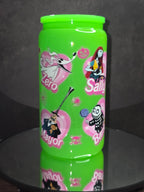 16oz Neon Colored Glass Tumblers