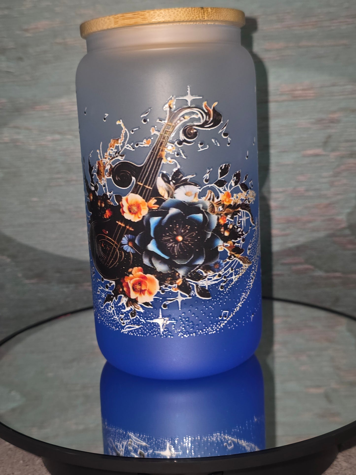 16oz Ombre Glass Tumbler