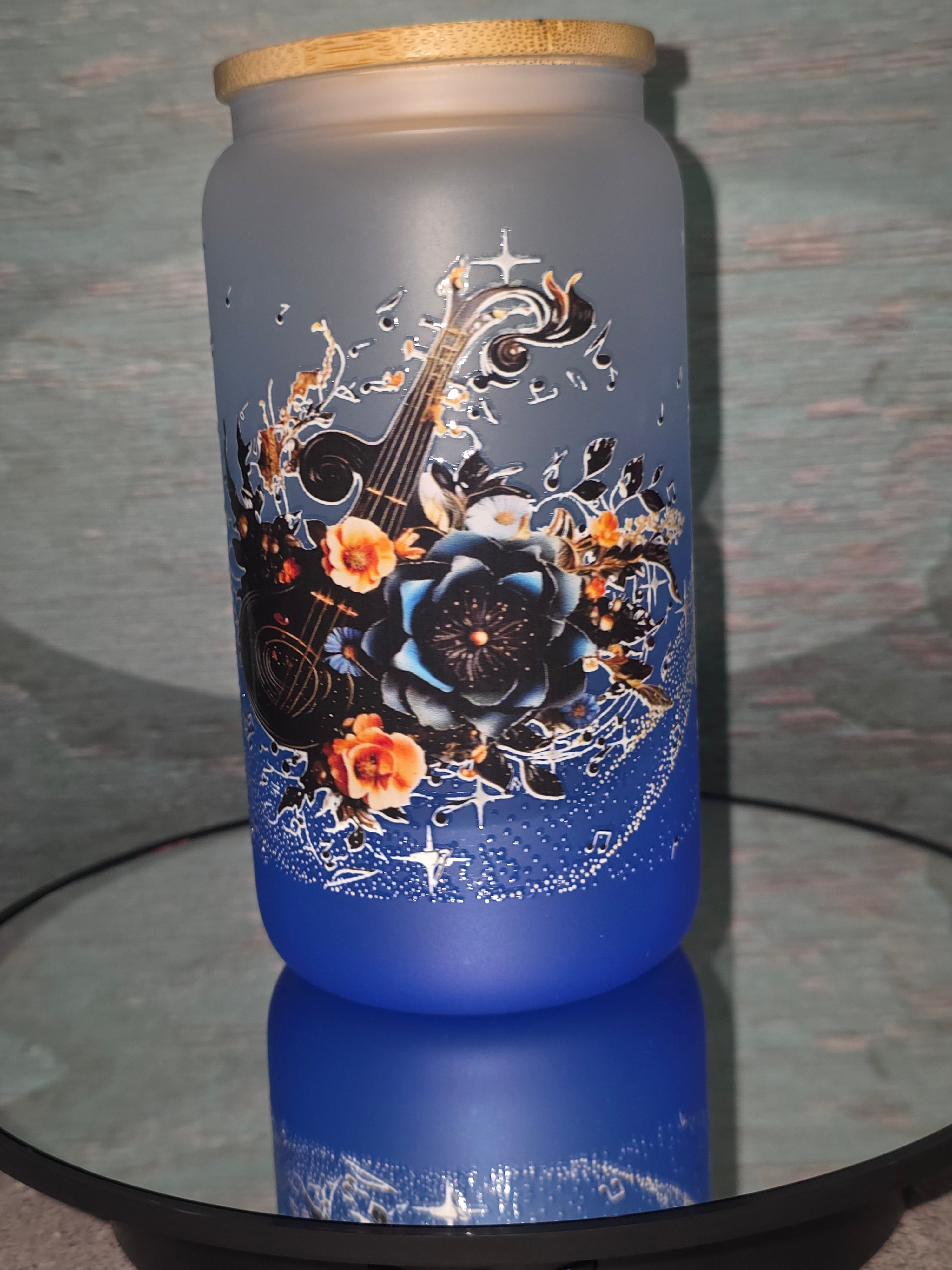 16oz Ombre Glass Tumbler