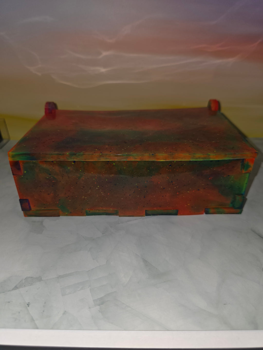 Handcrafted Resin Domino Set & Storage Box