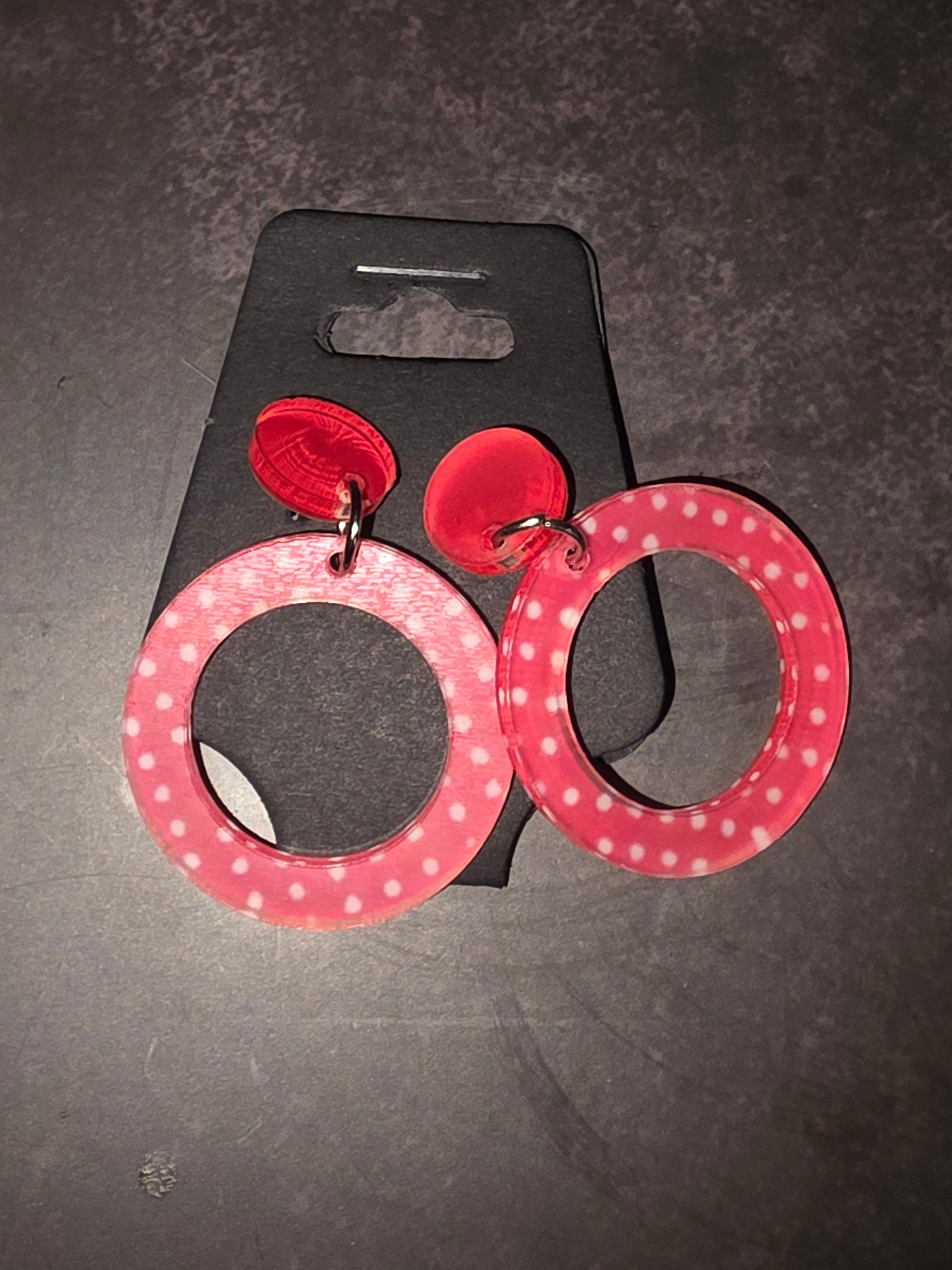 Valentine’s Day Acrylic Earrings