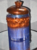 Resin Jar with decorated candle