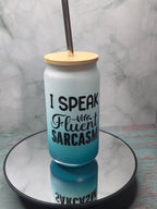 16oz Ombre Glass Tumbler