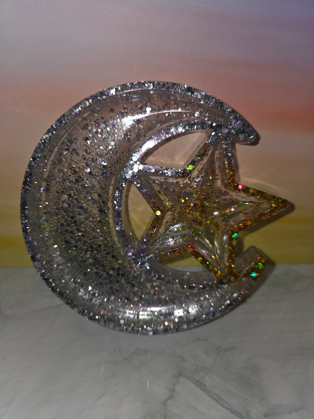 Resin Moon and Star Storage Tray