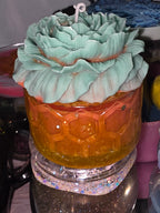 Resin Honey Bee Jar with Decorated Candle