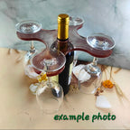 Resin Wine and Wine Glass holder