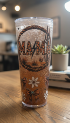 24oz Different Effects Snow Globe Tumbler