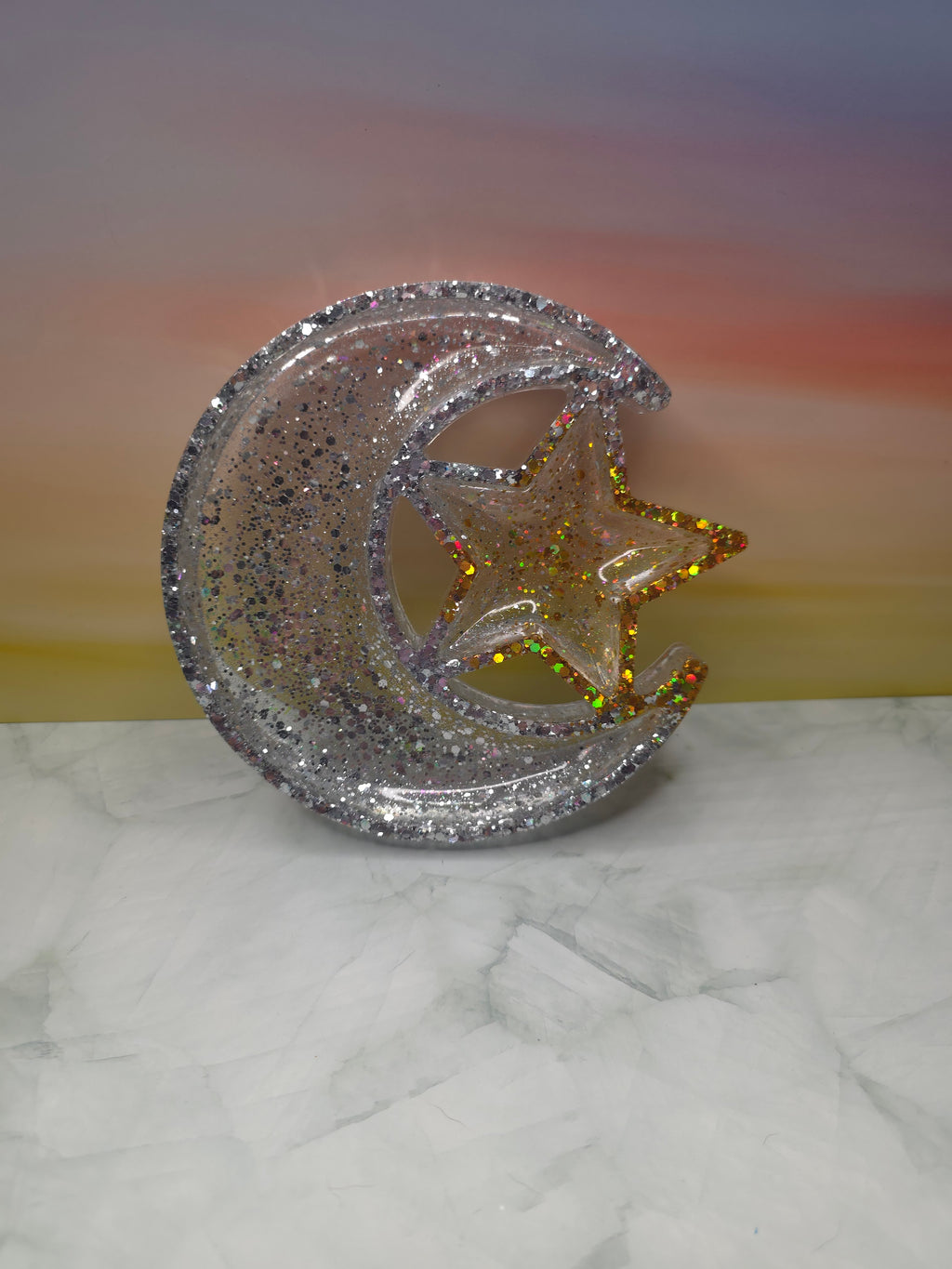 Resin Moon and Star Storage Tray