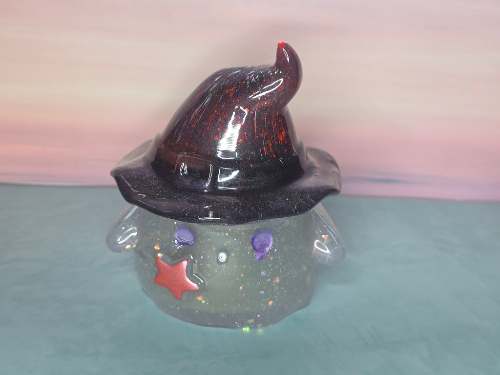 Resin Ghost Witch, Candle