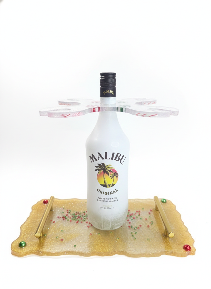 Resin Wine and Wine Glass holder