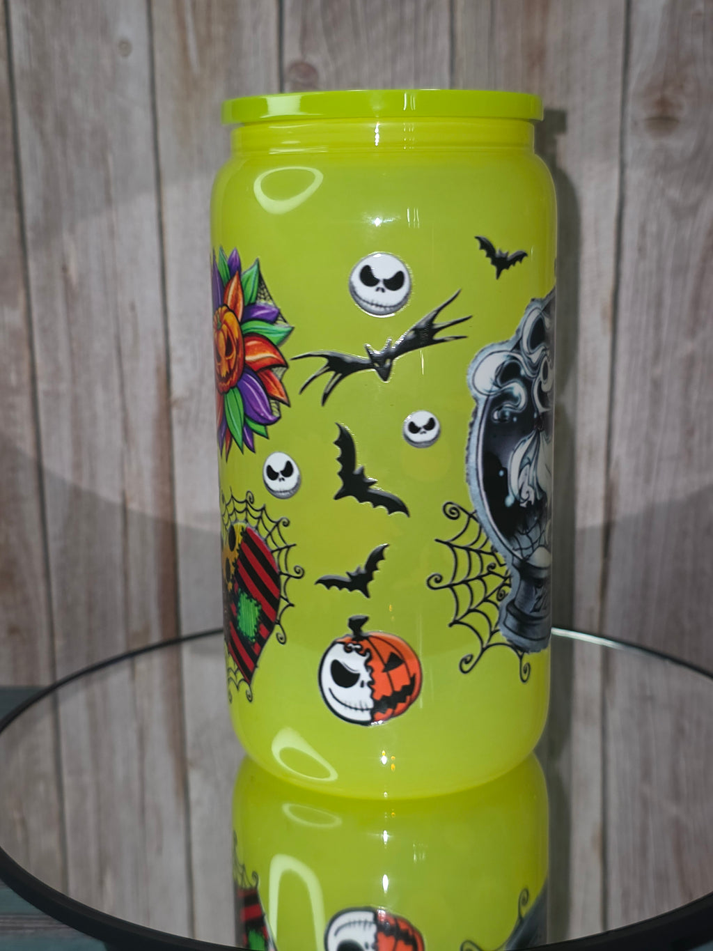 16oz Neon Colored Glass Tumblers