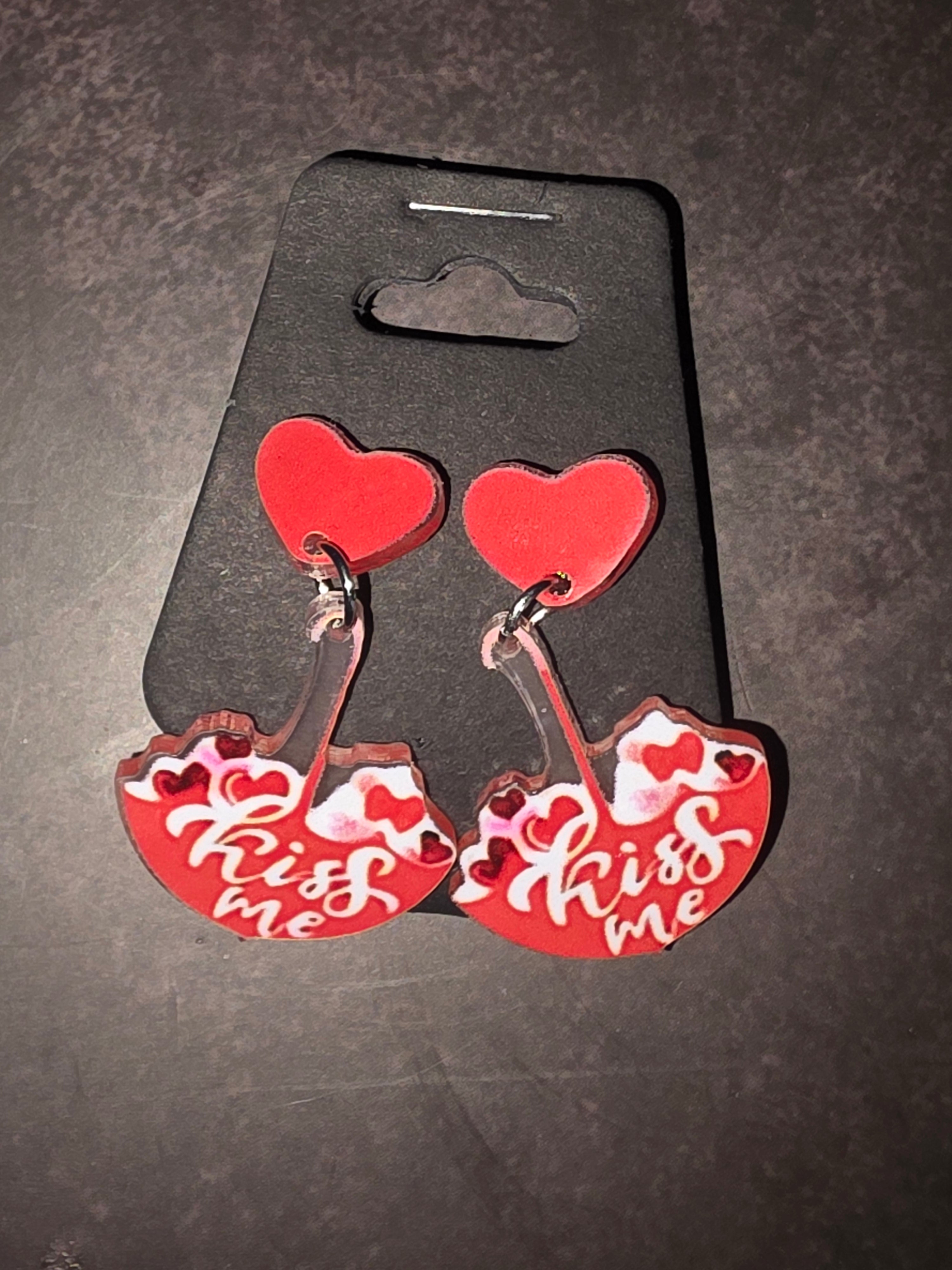 Valentine’s Day Acrylic Earrings