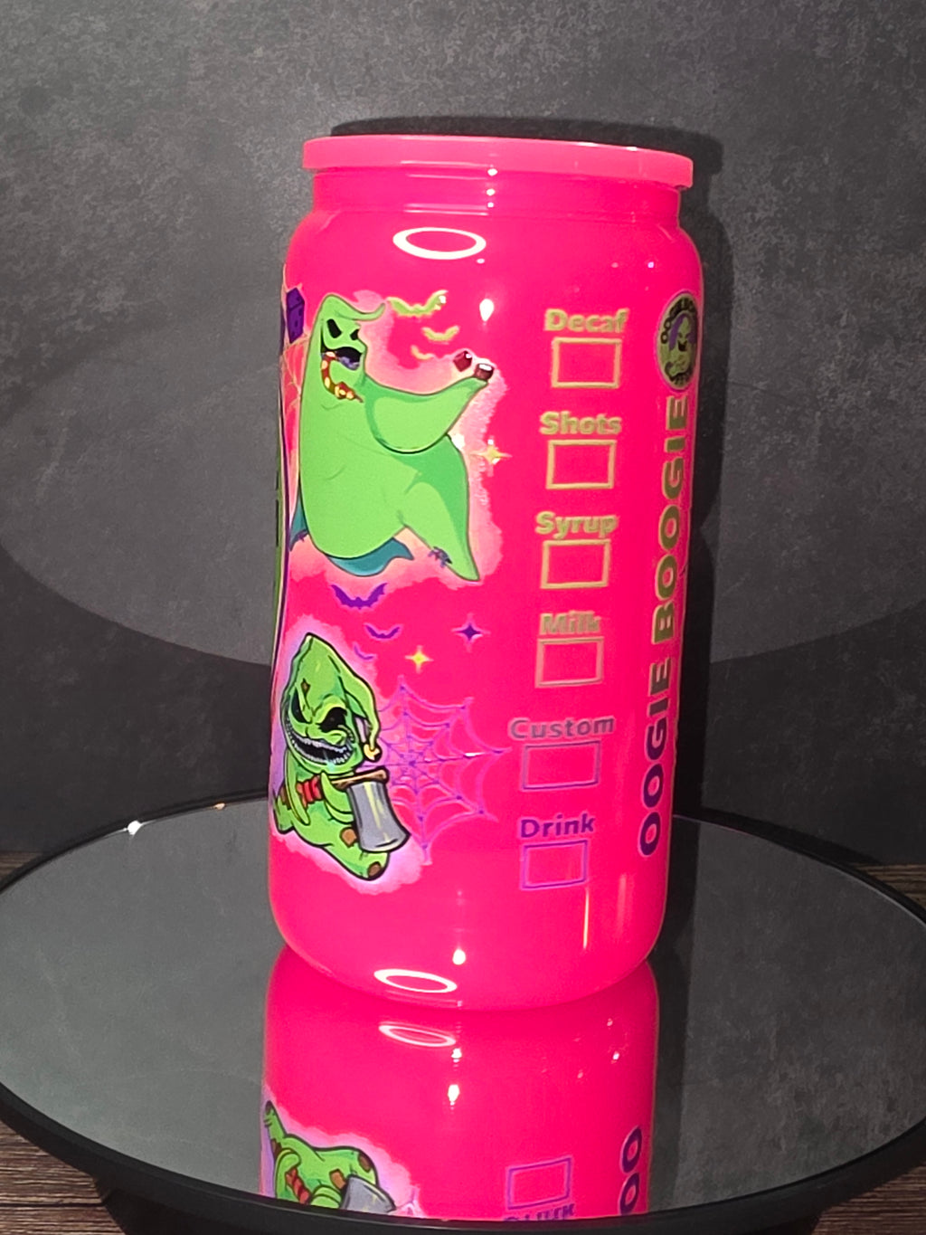 16oz Neon Colored Glass Tumblers