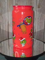 16oz Neon Colored Glass Tumblers