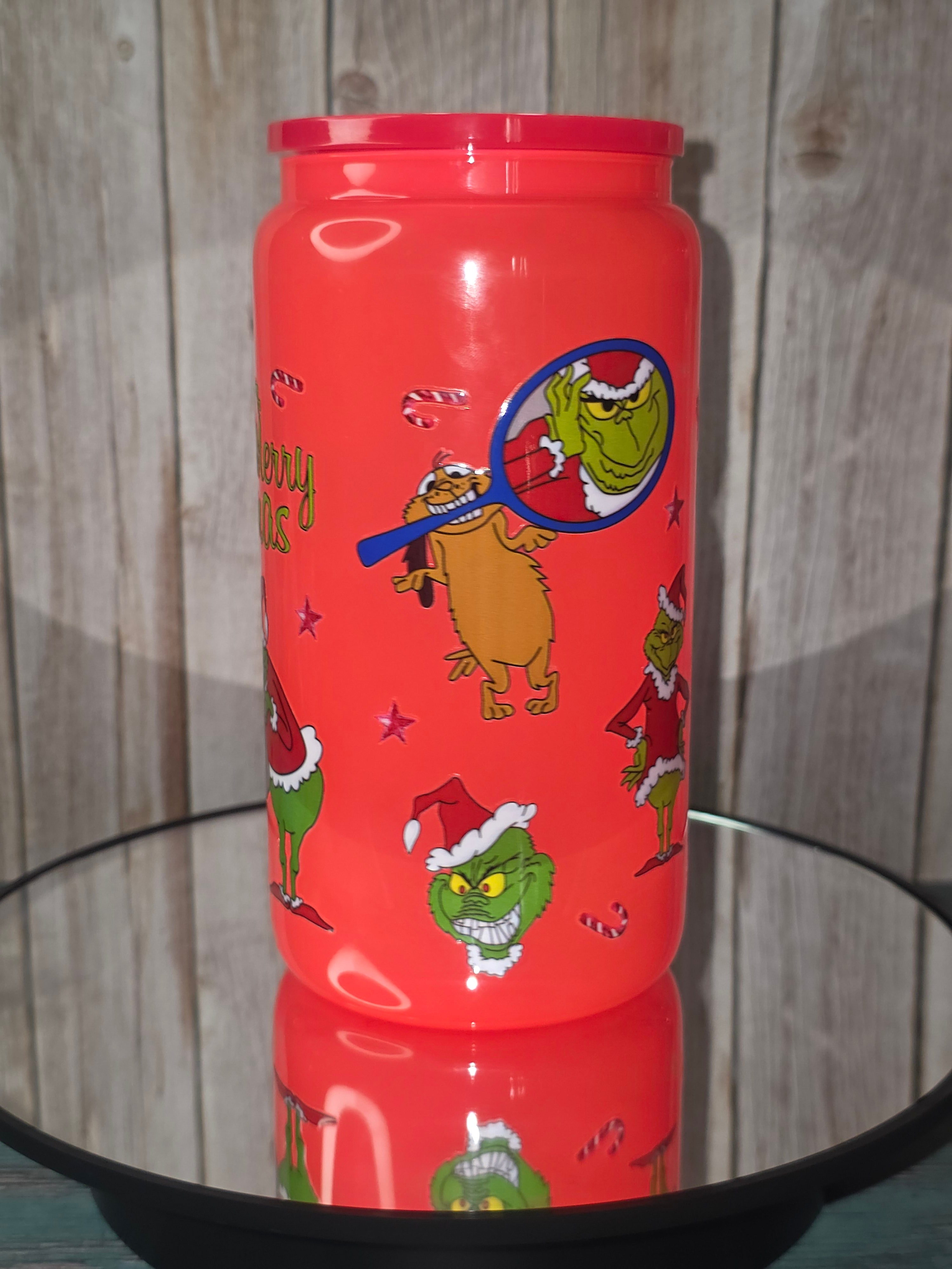 16oz Neon Colored Glass Tumblers