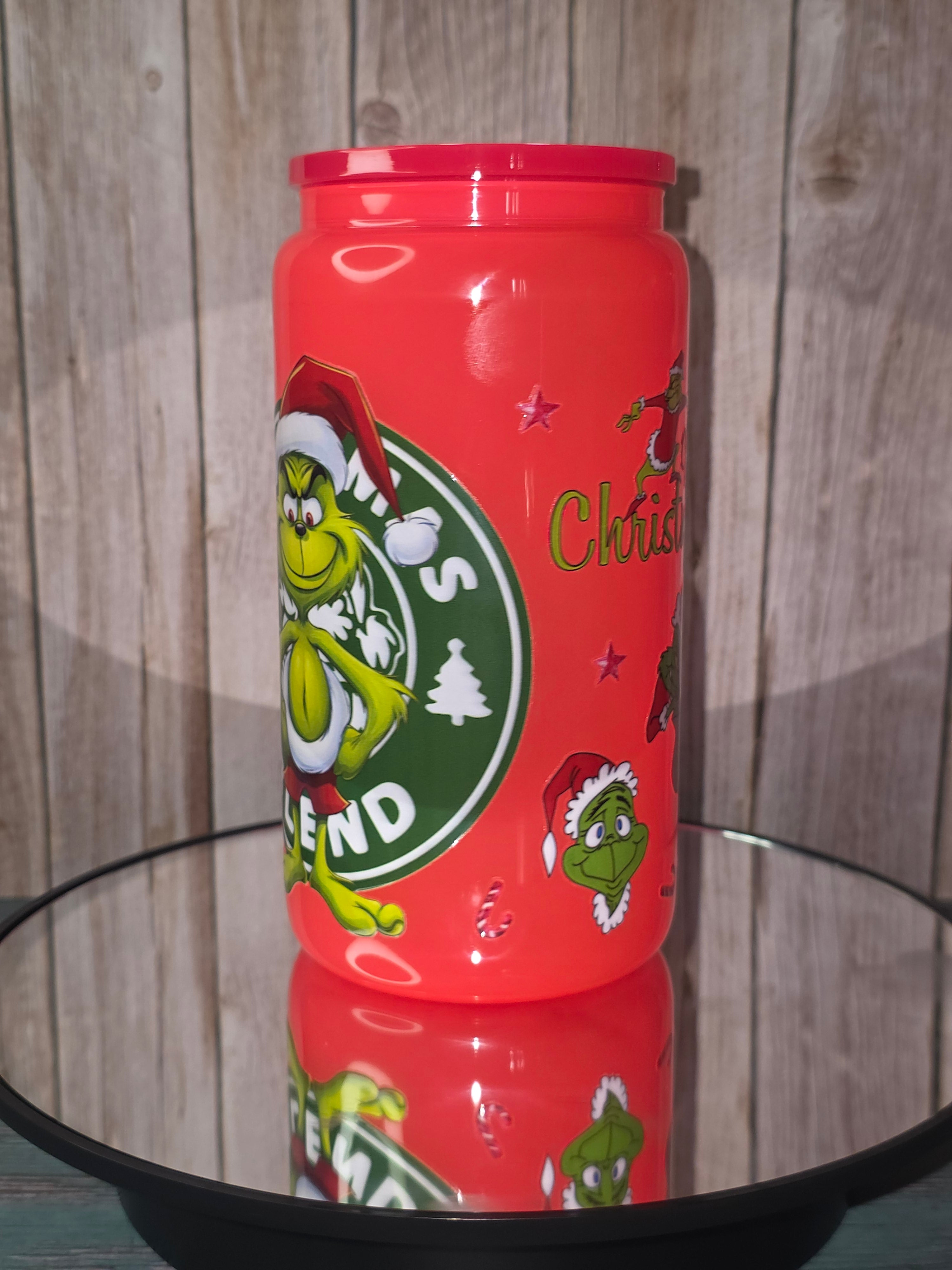 16oz Neon Colored Glass Tumblers
