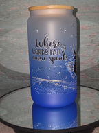 16oz Ombre Glass Tumbler