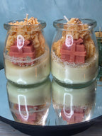 Cork Lid Decorated Christmas Candles