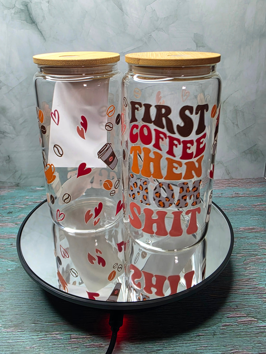 16oz Glass Single Layer Tumblers