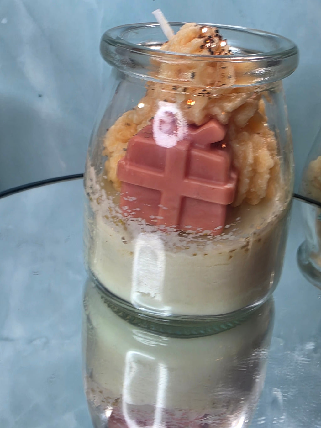 Cork Lid Decorated Christmas Candles