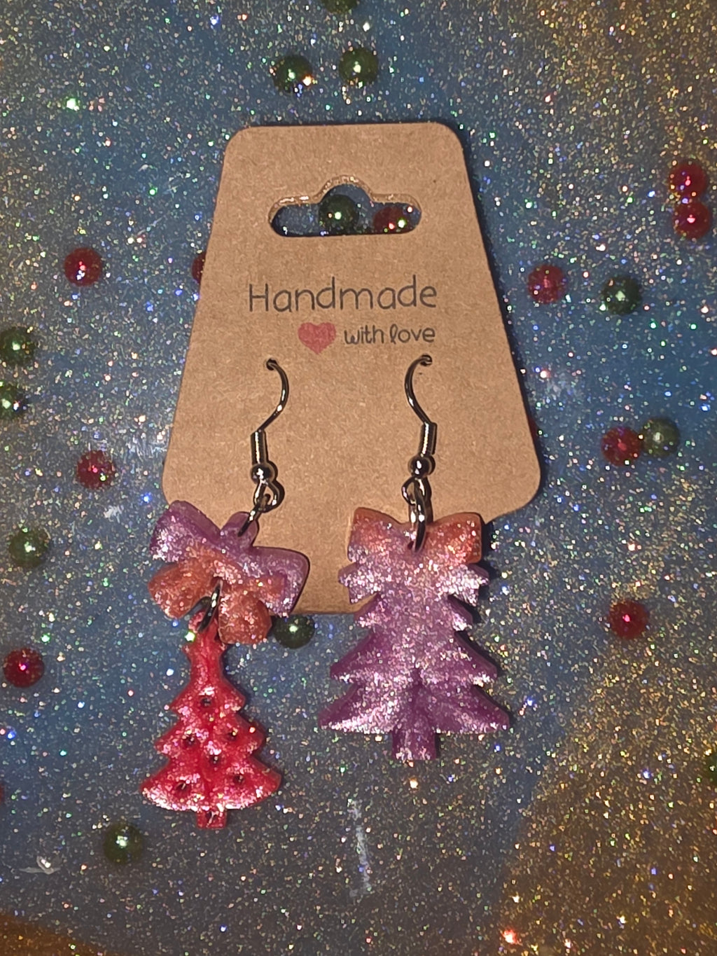 Christmas Resin Earrings