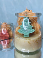 Cork Lid Decorated Christmas Candles