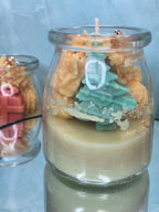 Cork Lid Decorated Christmas Candles