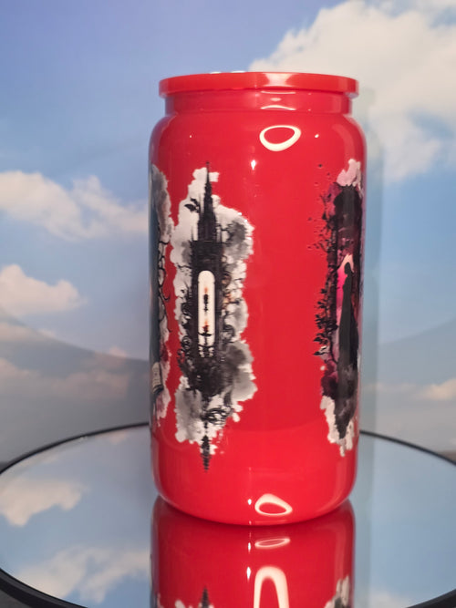 16oz Colored Glass Single Layer Tumblers